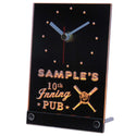 ADVPRO Baseball 10th Inning Pub Personalized Bar Neon Led Table Clock tncpo-tm - Yellow