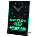 ADVPRO Garage Car Repair Personalized Bar Neon Led Table Clock tncpp-tm - Green