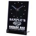 ADVPRO Garage Car Repair Personalized Bar Neon Led Table Clock tncpp-tm - White