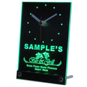 ADVPRO Bar & Grill Personalized Beer Mug Pub Decor Neon Led Table Clock tncpr-tm - Green