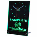 ADVPRO Personalized Custom Family Home Brew Mug Cheers Neon Led Table Clock tncq-tm - Green