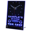 ADVPRO Personalized Custom Man Cave Football Bar Beer Neon Led Table Clock tncqa-tm - Blue