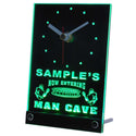 ADVPRO Personalized Custom Man Cave Football Bar Beer Neon Led Table Clock tncqa-tm - Green