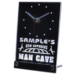 ADVPRO Personalized Custom Man Cave Basketball Bar Neon Led Table Clock tncqc-tm - White