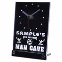 ADVPRO Personalized Custom Man Cave Soccer Bar Beer Neon Led Table Clock tncqd-tm - White