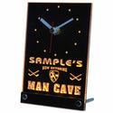 ADVPRO Personalized Custom Man Cave Hockey Bar Beer Neon Led Table Clock tncqe-tm - Yellow