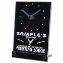 ADVPRO Personalized Custom Hunting Lodge Firearms Neon Led Table Clock tncql-tm - White
