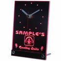 ADVPRO Personalized Custom Recording Studio Microphone Neon Led Table Clock tncqm-tm - Red