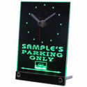 ADVPRO Personalized Custom Car Parking Only Bar Beer Neon Led Table Clock tncqo-tm - Green