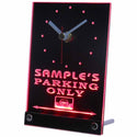 ADVPRO Personalized Custom Car Parking Only Bar Beer Neon Led Table Clock tncqo-tm - Red