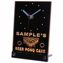 ADVPRO Personalized Custom Beer Pong Cave Bar Beer Neon Led Table Clock tncqr-tm - Yellow