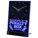 ADVPRO Personalized Hockey Penatly Box Bar Beer Neon Led Table Clock tncqt-tm - Blue
