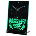 ADVPRO Personalized Hockey Penatly Box Bar Beer Neon Led Table Clock tncqt-tm - Green