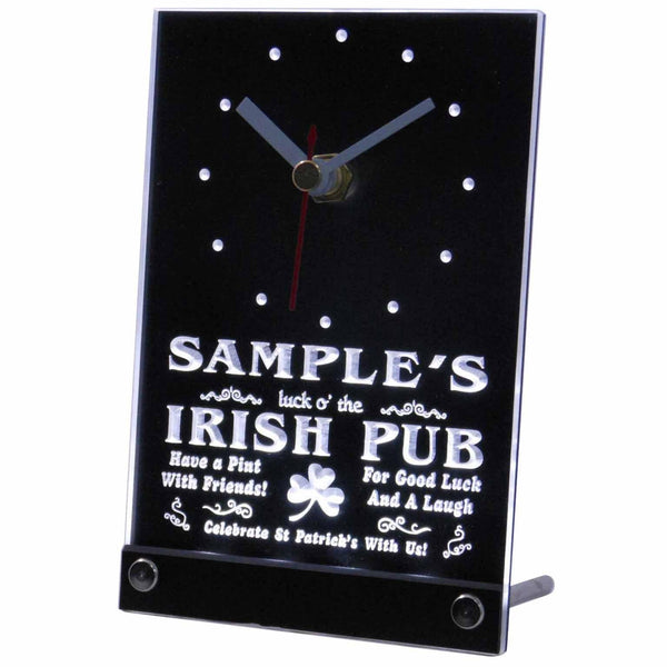 ADVPRO Personalized Custom Luck o' The Irish Pub St Patrick's Neon Led Table C tncqv-tm - White