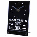 ADVPRO Personalized Custom Cigar Pipe Bar Lounge Neon Led Table Clock tncqz-tm - White