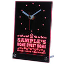 ADVPRO Personalized Custom Home Sweet Home Scottie Neon Led Table Clock tncta-tm - Red