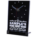 ADVPRO Personalized Custom Home Sweet Home Scottie Neon Led Table Clock tncta-tm - White