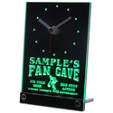 ADVPRO Personalized Basketball Fan Cave Man Room Bar Neon Led Table Clock tnctd-tm - Green