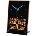 ADVPRO Personalized Basketball Fan Cave Man Room Bar Neon Led Table Clock tnctd-tm - Yellow