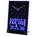 ADVPRO Personalized Custom Football Fan Cave Bar Beer Neon Led Table Clock tncte-tm - Blue