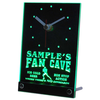 ADVPRO Personalized Custom Football Fan Cave Bar Beer Neon Led Table Clock tncte-tm - Green