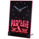 ADVPRO Personalized Custom Hockey Fan Cave Bar Beer Neon Led Table Clock tnctg-tm - Red