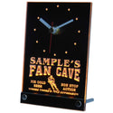 ADVPRO Personalized Custom Hockey Fan Cave Bar Beer Neon Led Table Clock tnctg-tm - Yellow