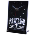 ADVPRO Personalized Custom Soccer Football Fan Cave Neon Led Table Clock tncth-tm - White