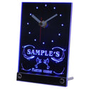 ADVPRO Personalized Custom Martini Lounge Cocktails Neon Led Table Clock tncti-tm - Blue