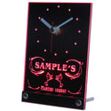 ADVPRO Personalized Custom Martini Lounge Cocktails Neon Led Table Clock tncti-tm - Red
