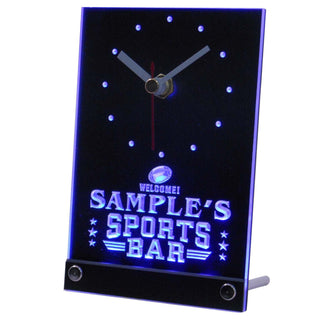 ADVPRO Personalized Custom Sports Bar Beer Pub Neon Led Table Clock tnctj-tm - Blue