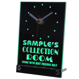 ADVPRO Personalized Custom Collection Room Decor Neon Led Table Clock tnctn-tm - Green