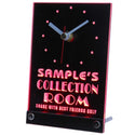 ADVPRO Personalized Custom Collection Room Decor Neon Led Table Clock tnctn-tm - Red