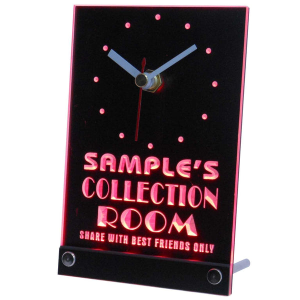 ADVPRO Personalized Custom Collection Room Decor Neon Led Table Clock tnctn-tm - Red