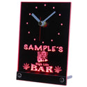 ADVPRO Personalized Custom Marijuana High Life Bar Neon Led Table Clock tnctp-tm - Red