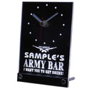 ADVPRO Personalized Custom Army Man Cave Bar Beer Bar Neon Led Table Clock tnctq-tm - White