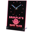 ADVPRO Personalized Custom Dart Club Bar Beer Neon Led Table Clock tncts-tm - Red