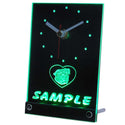 ADVPRO Personalized Custom Pug Dog House Home Neon Led Table Clock tncve-tm - Green