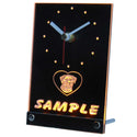 ADVPRO Personalized Custom Rottweiler Dog House Home Neon Led Table Clock tncvf-tm - Yellow