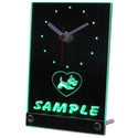 ADVPRO Personalized Old Fashioned Scottie Dog Home Pet Neon Led Table Clock tncvj-tm - Green