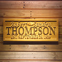 ADVPRO Personalized Double Heart Mr & Mrs Wedding Gift Custom Home D‚cor First Name Established Gift Family Sign Bar Beer Wooden Signs wpa0007-tm - 18.25