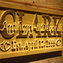 ADVPRO Personalized Four Hearts I Love You Custom Wedding Gift Home D‚cor Last Name Established Gift Bar Beer Wooden Signs wpa0009-tm - Details 1