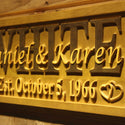 ADVPRO Personalized 4 Hearts Lover Custom Wedding Gift Home D‚cor Last Name Established Gift Bar Beer Wooden Signs wpa0010-tm - Details 3