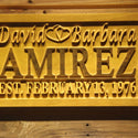 ADVPRO Personalized Custom Wedding Anniversary Sign Last Name Rustic Home D‚cor Housewarming Gift 5 Year Wood Wooden Signs wpa0011-tm - Details 3