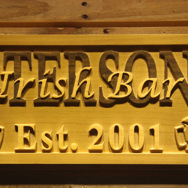 ADVPRO Personalized Irish Bar Wooden Sign Beer Mugs Rustic Home D‚cor Lake House D‚cor Man Cave Game Room Plaques Wood Signs wpa0022-tm - Details 2