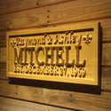 ADVPRO Name Personalized Last Name First Name Established Date Home D‚cor Wedding Gift Wooden Sign wpa0025-tm - 26.75