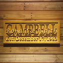 ADVPRO Personalized Custom Wedding Anniversary Sign First Name Rustic Home D‚cor Housewarming Gift 5 Year Wood Wooden Signs wpa0026-tm - 18.25