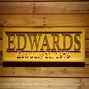ADVPRO Name Personalized Last Name First Name Established Date Home D‚cor Wedding Gift Wooden Sign wpa0027-tm - 18.25