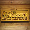 ADVPRO Name Personalized Lake House Last Name Home D‚cor Wedding Gift Wooden Sign wpa0031-tm - 18.25