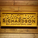 ADVPRO Name Personalized Last Name First Name Established Date Home D‚cor Wedding Gift Wooden Sign wpa0033-tm - 18.25